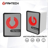 Fantech Beat GS203 (USB & 3.5mm) 6W Mobile Gaming & Music Mini Speaker w/ Led Lighting - White | GS203 White | - CompuMe